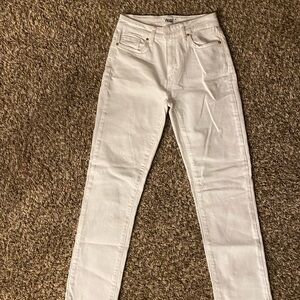 PAIGE High Rise Cream Jeans